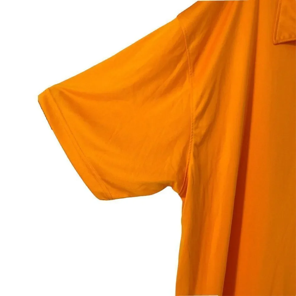 Tennessee Volunteers Polo Mens Size 2XL Orange Athletic Quick Dry Russel Power T